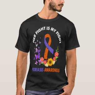Cute Psoriasis Awareness Orange Ribbon Costume Men T-Shirt