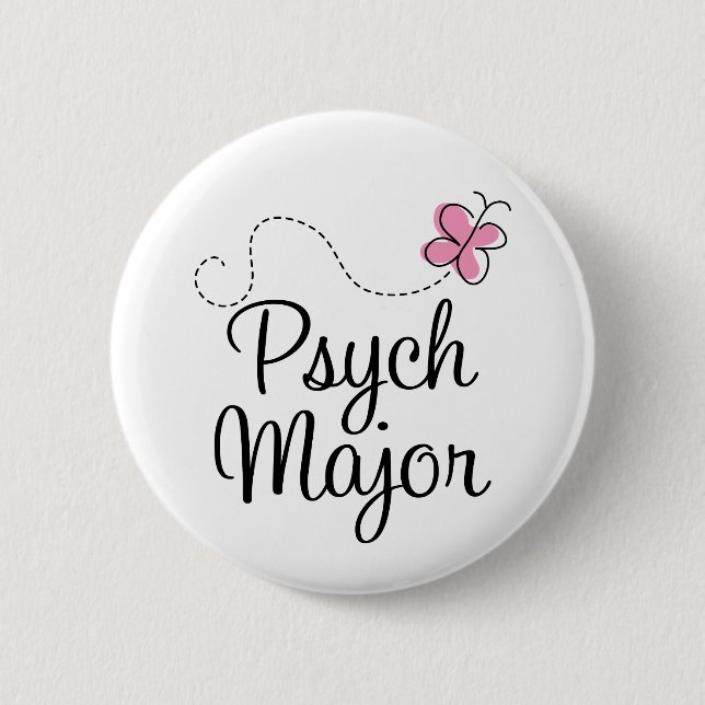 Cute Psych Major Gift 6 Cm Round Badge (Front)