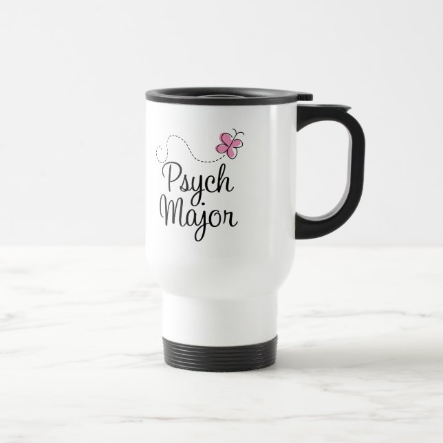 Cute Psych Major Gift Travel Mug (Right)