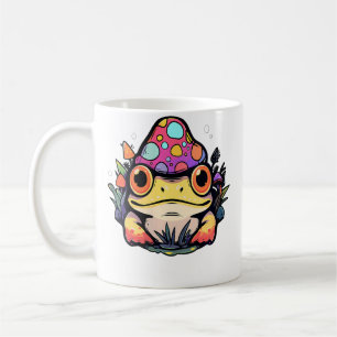 Cute Psychedelic Arty Frog Dj Edm Festival Coffee Mug