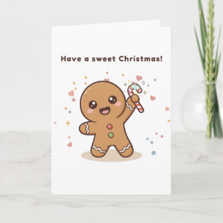 Cute Puchi Dōshi Gingerbread Card