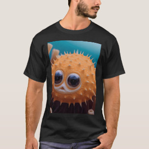 Cute Puffer Fish. Japanese Puffer Artwork T-Shirt