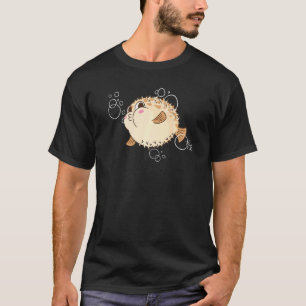 Cute Puffer Fish Ocean Diving Fishing Pufferfish T-Shirt