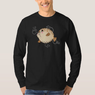 Cute Puffer Fish Ocean Diving Fishing Pufferfish T-Shirt
