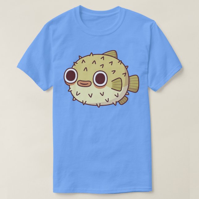 Cute Puffer Fish T-Shirt (Design Front)