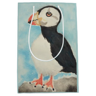 Cute Puffin Alaska Souvenir Gift Bag