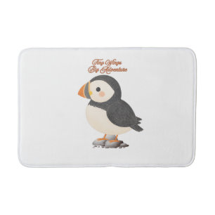 Cute Puffin Bath Mat