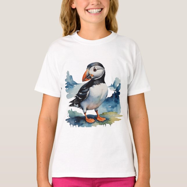 Cute puffin bird T-Shirt (Front)