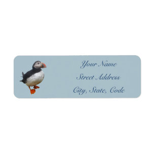 Cute Puffin Return Address Labels