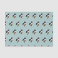 Cute Puffins Tissue Paper