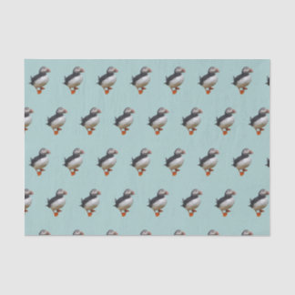 Cute Puffins Tissue Paper