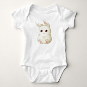 Cute Puffy Kawaii Bunny Rabbit Baby Bodysuit