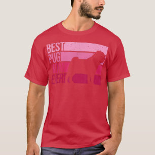 Cute Pug Art For Mom Women Breed Pet Dog Puppy Pug T-Shirt