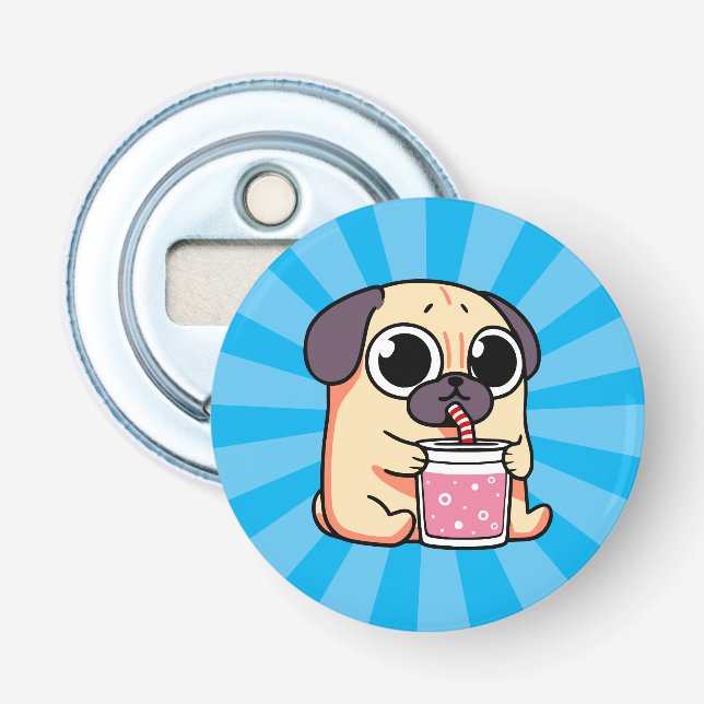 Cute Pug Bottle Opener (Front)