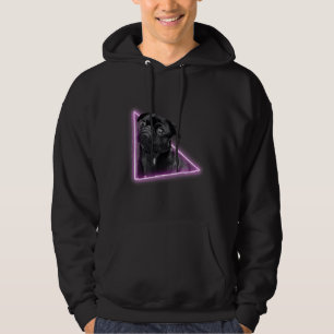 Cute pug comming out of neon gateway Classic T-Shi Hoodie