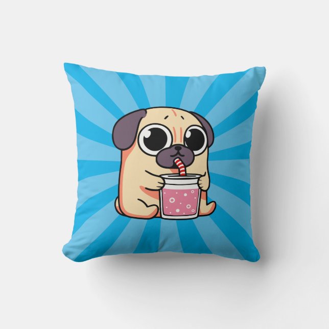 Cute Pug Cushion (Front)