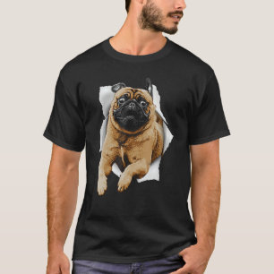 Cute Pug Design For Men Women Kids Pet Dog Breed P T-Shirt