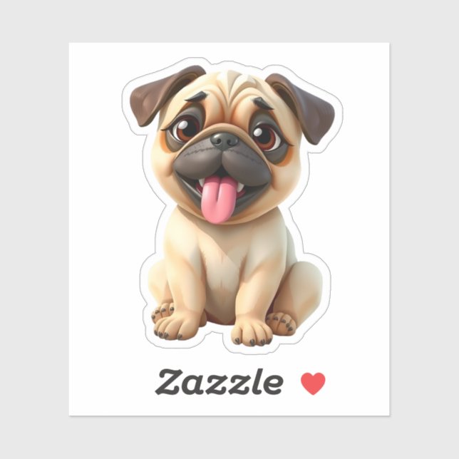Cute Pug Dog (Sheet)