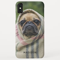 Cute Pug Dog custom name phone cases