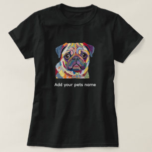 Cute Pug Dog Design T-shirt