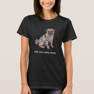 Cute Pug Dog Design T-shirt