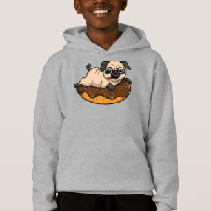 Cute Pug Dog Doughnut Lover Pet