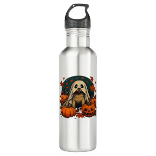 Cute Pug Dog With Pumpkins Fall Halloween Classic 710 Ml Water Bottle