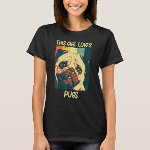 Cute Pug For Girls Kids Pet Dog Puppy Breed Pug  1 T-Shirt