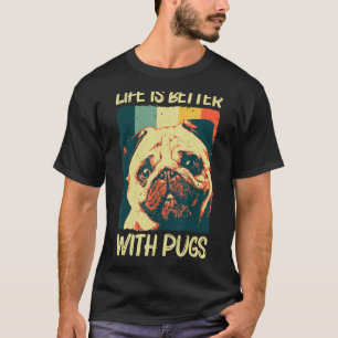 Cute Pug For Men Women Pet Dog Puppy Breed Pug T-Shirt
