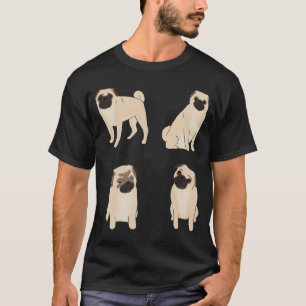 Cute Pug illustration pack T-Shirt