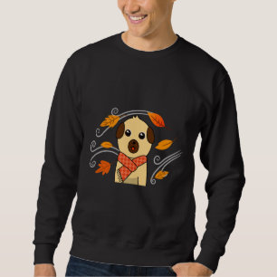 Cute Pug In Scarf - Autumn Classic T-Shirt 380 Sweatshirt