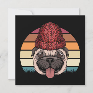 Cute Pug Invitation