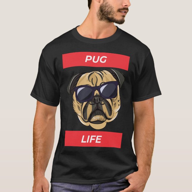Cute Pug Life - Funny 275 T-Shirt (Front)