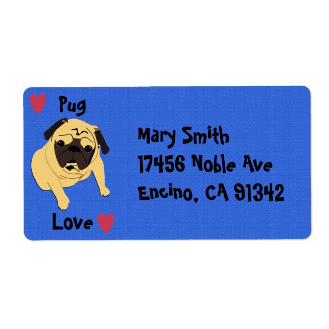 Cute Pug Love Dog (Front)