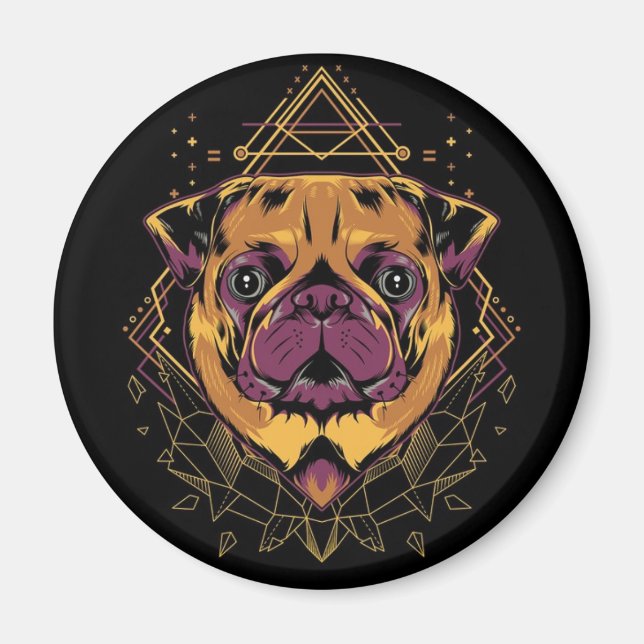 Cute Pug Magnet (Front)