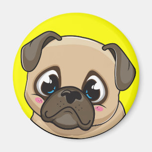Cute Pug Magnet