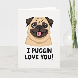 Cute Pug Mothers Day Card