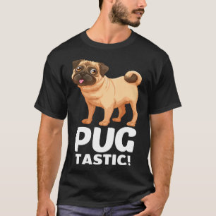 Cute Pug Mum Puppy Dog Dad Gift Ladies Pugs Lover T-Shirt