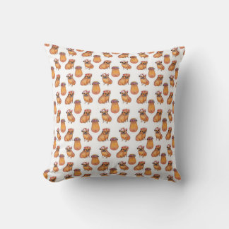 Cute Pug Pattern Cushion