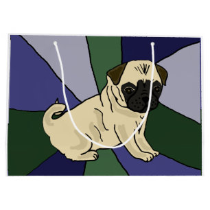 Cute Pug Puppy Dog Gift Bag