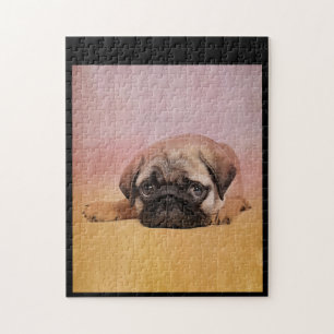 Cute Pug Puppy Pug Dog Lovers Gift Jigsaw Puzzle