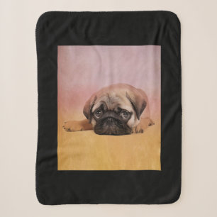 Cute Pug Puppy Pug Dog Lovers Gift Sherpa Blanket