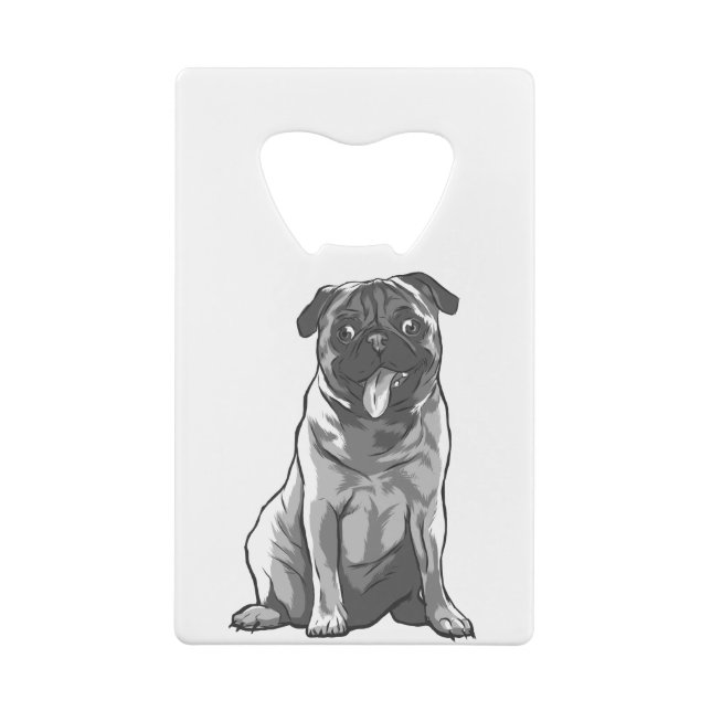 Cute Pug with Good Mood (Back)
