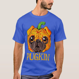 Cute Pugkin Pug Pumpkint Halloween  T-Shirt