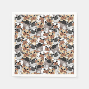 Cute Pugs Napkin