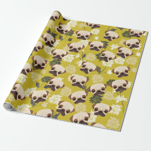 Cute Pugs Wrapping Paper