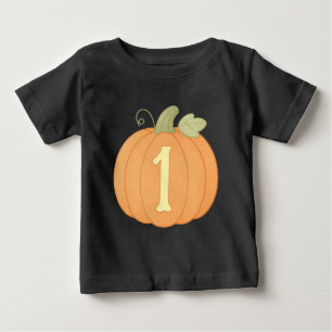 Cute Pumpkin 1st Birthday Shirt Fall Autumn Kids