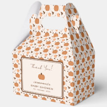 Cute Pumpkin Autumn Gender Neutral Baby Shower