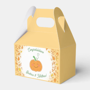 Cute Pumpkin Baby Shower Favour Box