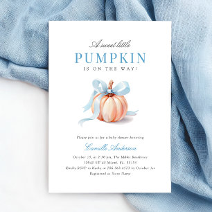 Cute Pumpkin Baby Shower  Invitation